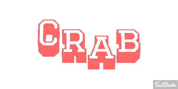 Crab Text effect