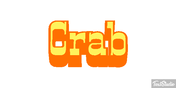 Crab Text effect