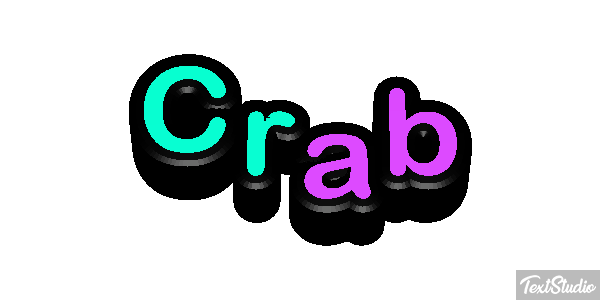 Crab Text effect