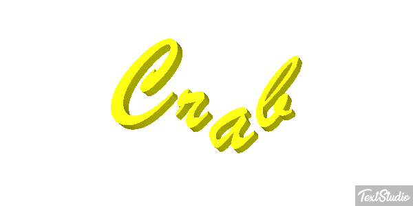 Crab Text effect