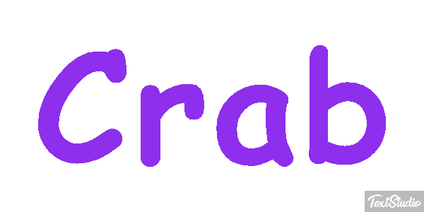 Crab Text effect