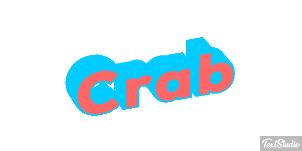 Crab Text effect
