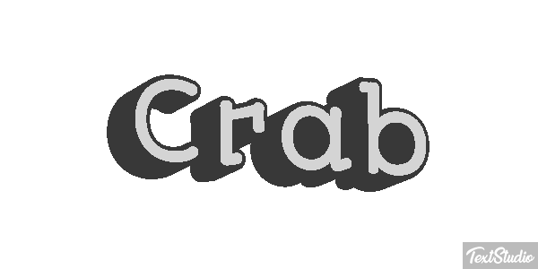 Crab Text effect