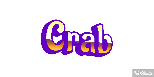 Crab Text effect