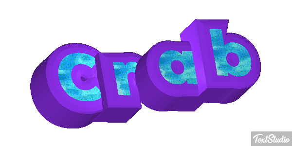 Crab Text effect