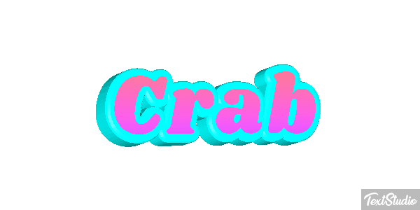 Crab Text effect