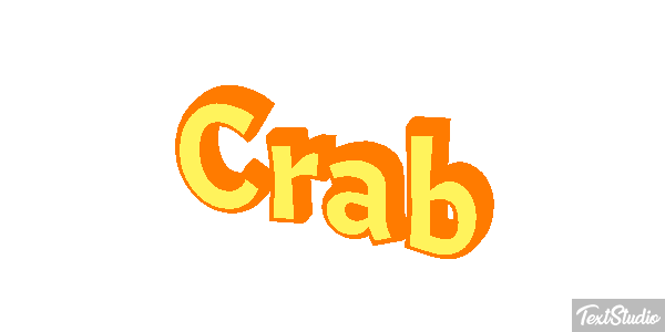Crab Text effect