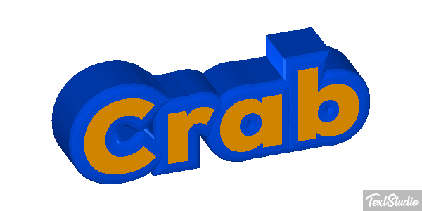 Crab Text effect