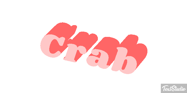 Crab Text effect