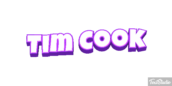 Tim Cook Text effect