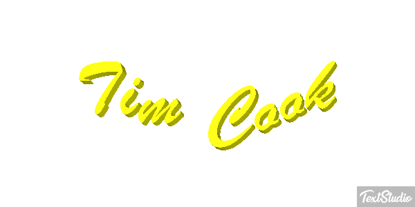 Tim Cook Text effect