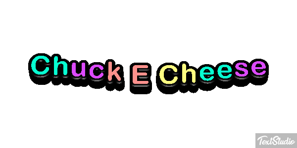 Chuck E Cheese Effet de texte