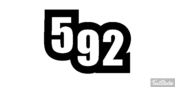 592 Text effect