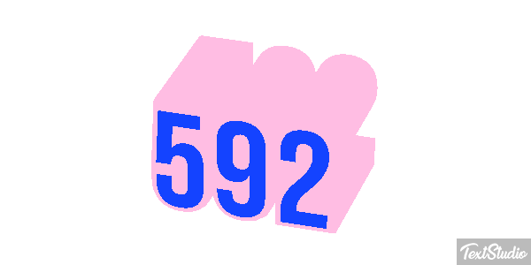 592 Text effect