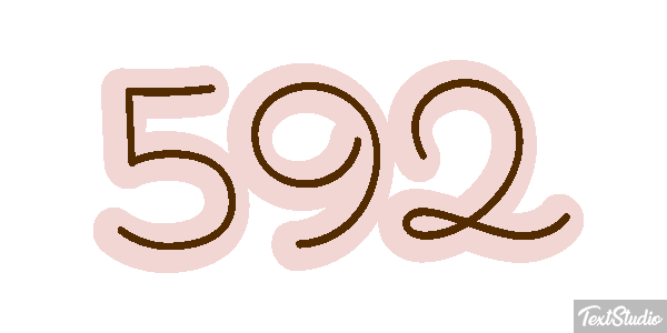592 Text effect