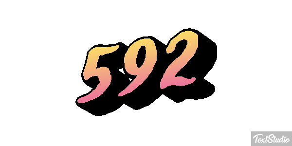 592 Text effect