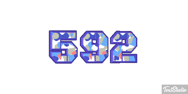 592 Text effect