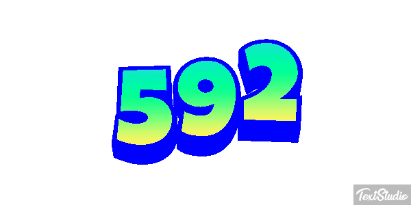 592 Text effect