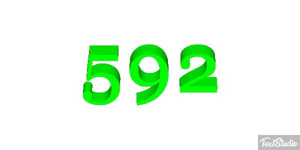 592 Text effect