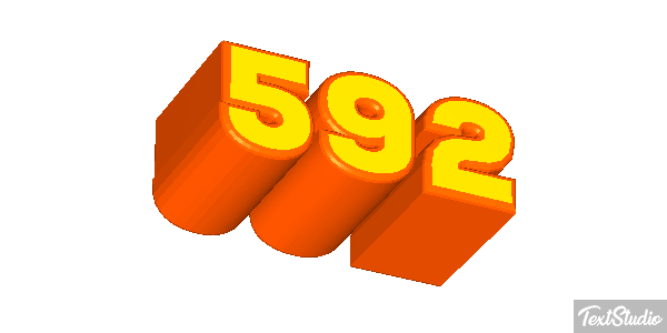 592 Text effect