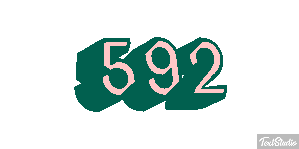 592 Text effect