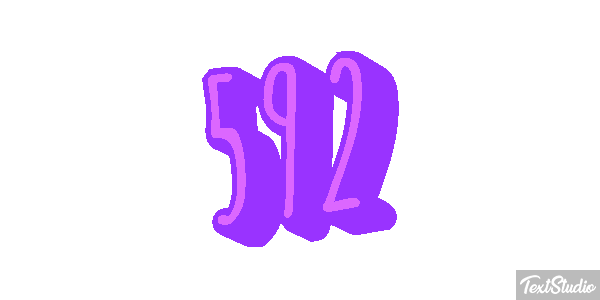 592 Text effect