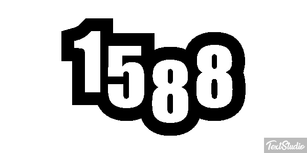 1588 Tekst effect