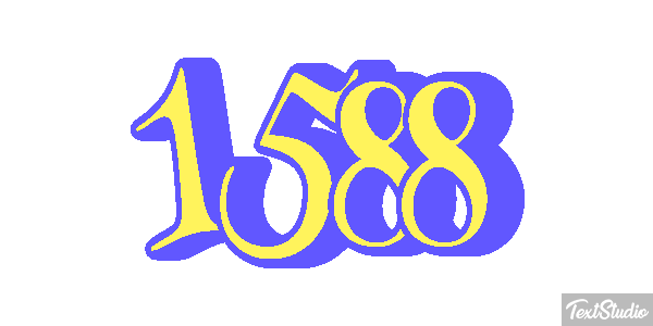1588 Tekst effect