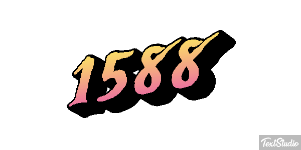 1588 Tekst effect