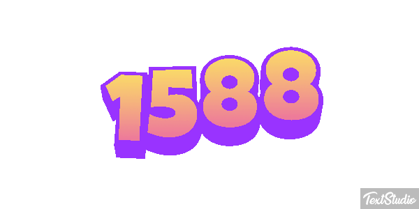 1588 Tekst effect