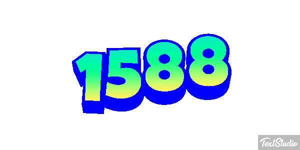 1588 Tekst effect
