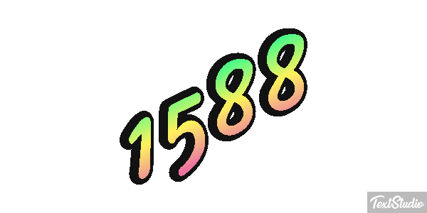 1588 Tekst effect