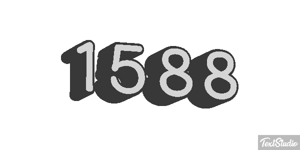 1588 Tekst effect