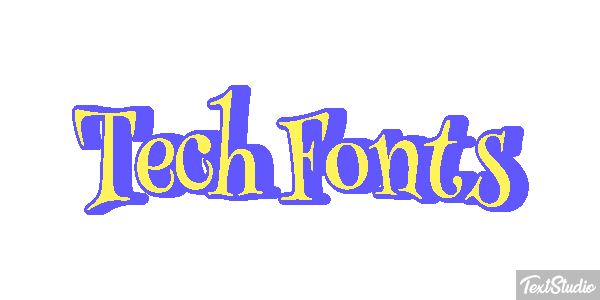 Tech Fonts Text effect