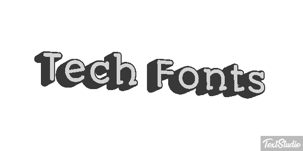 Tech Fonts Text effect