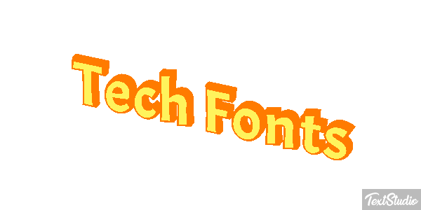 Tech Fonts Text effect