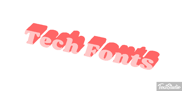 Tech Fonts Text effect
