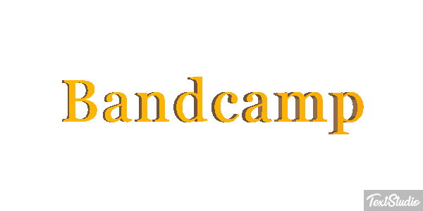 Bandcamp Efeito do texto