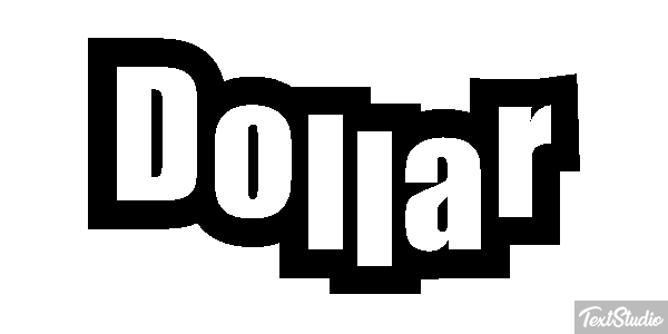 Dollar Effet de texte