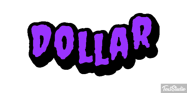 Dollar Effet de texte