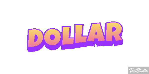 Dollar Effet de texte