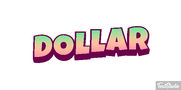 Dollar Effet de texte