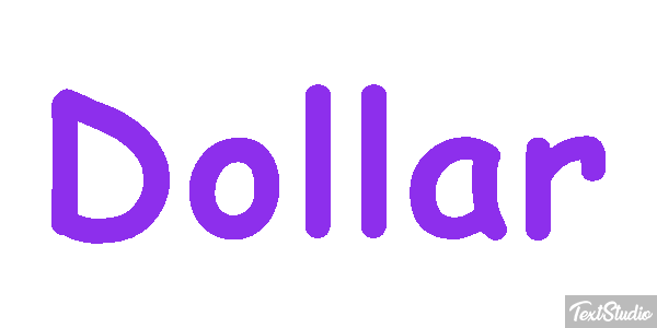 Dollar Effet de texte