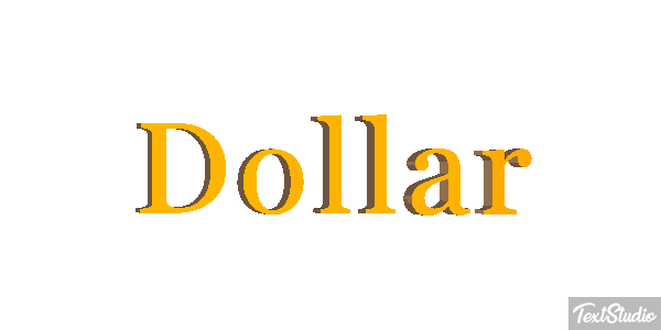 Dollar Effet de texte