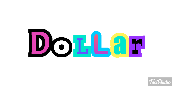 Dollar Effet de texte