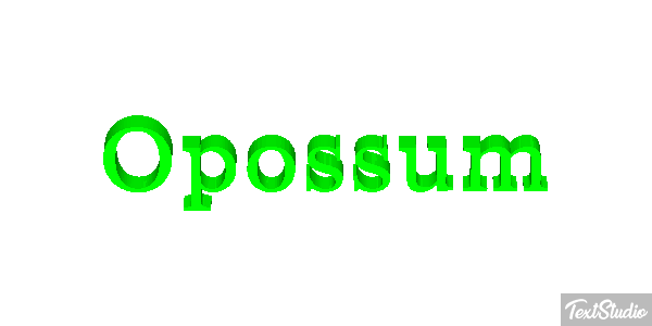 Opossum Efeito do texto