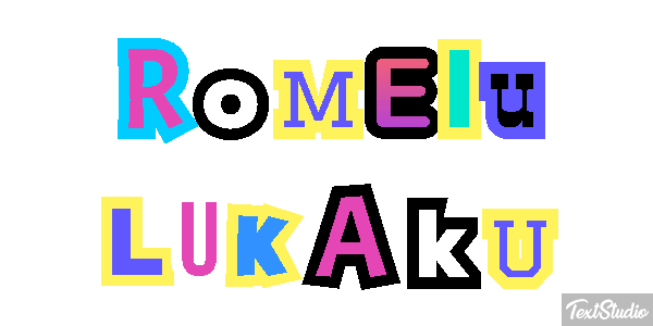 Romelu Lukaku Efecto de texto
