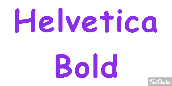 Helvetica Bold Text effect