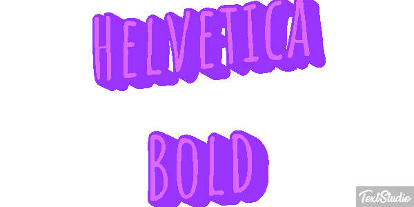 Helvetica Bold Text effect