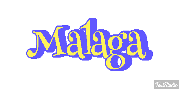 Malaga Tekst effect